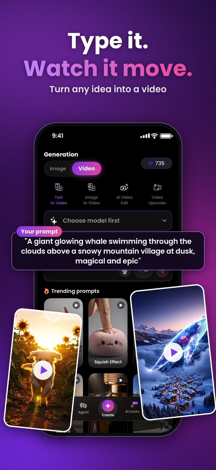 Text to Video in Lenz AI